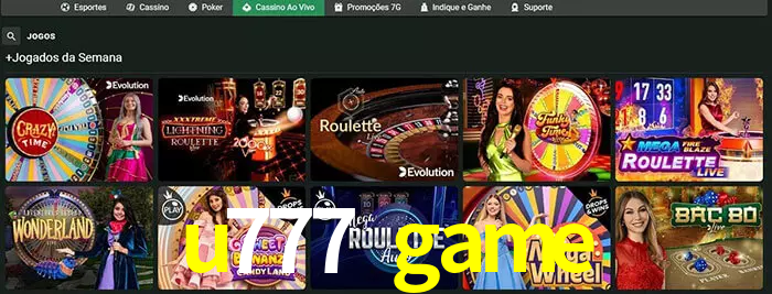 u777 game bet